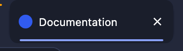 Selected tab