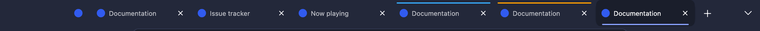 Tab strip toolbar