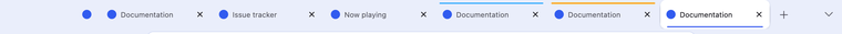 Tab strip toolbar